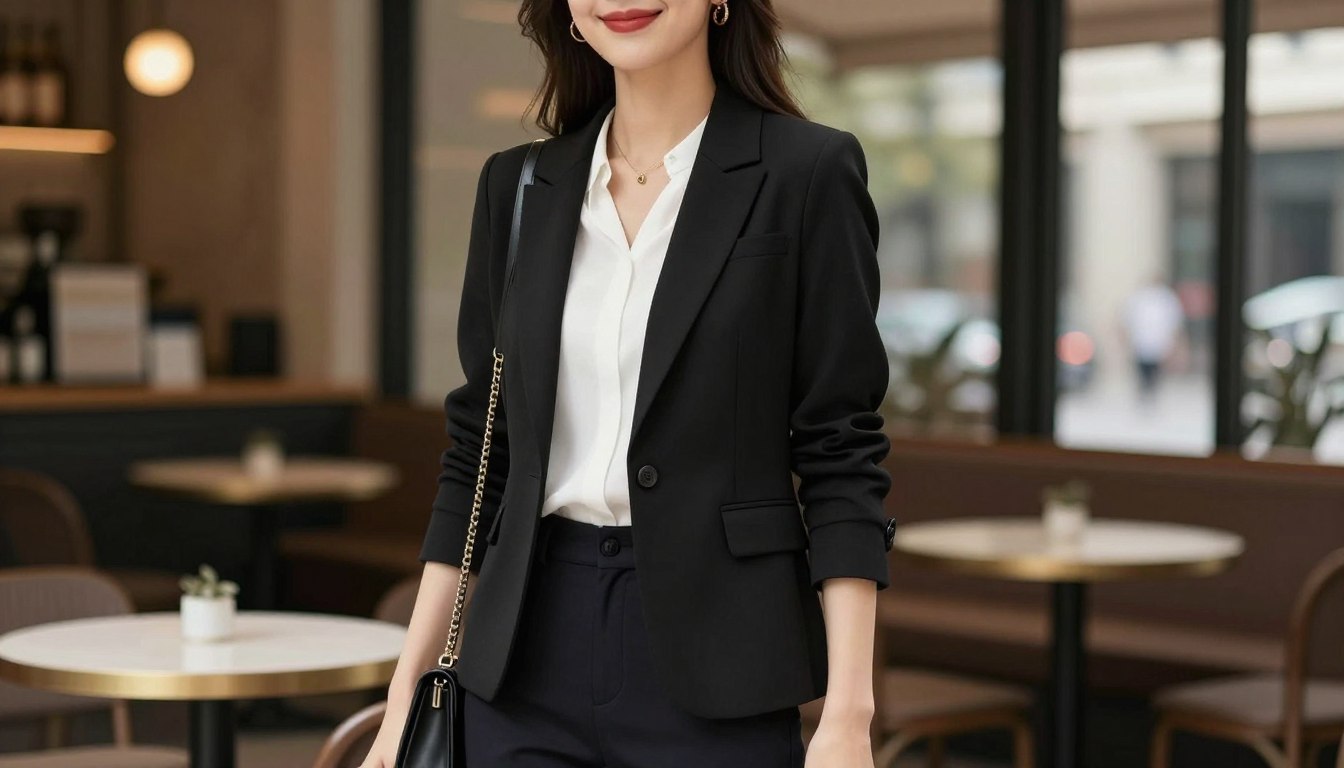 Co do czarnej marynarki damskiej