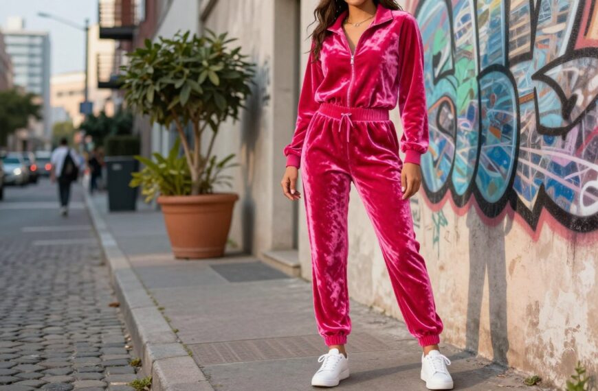 Dres welurowy fuksja: jak go stylizować, by wyglądał modnie, a nie kiczowato