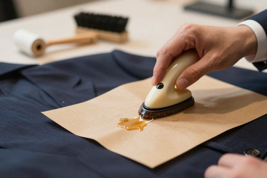 Jak usunąć wosk z garnituru