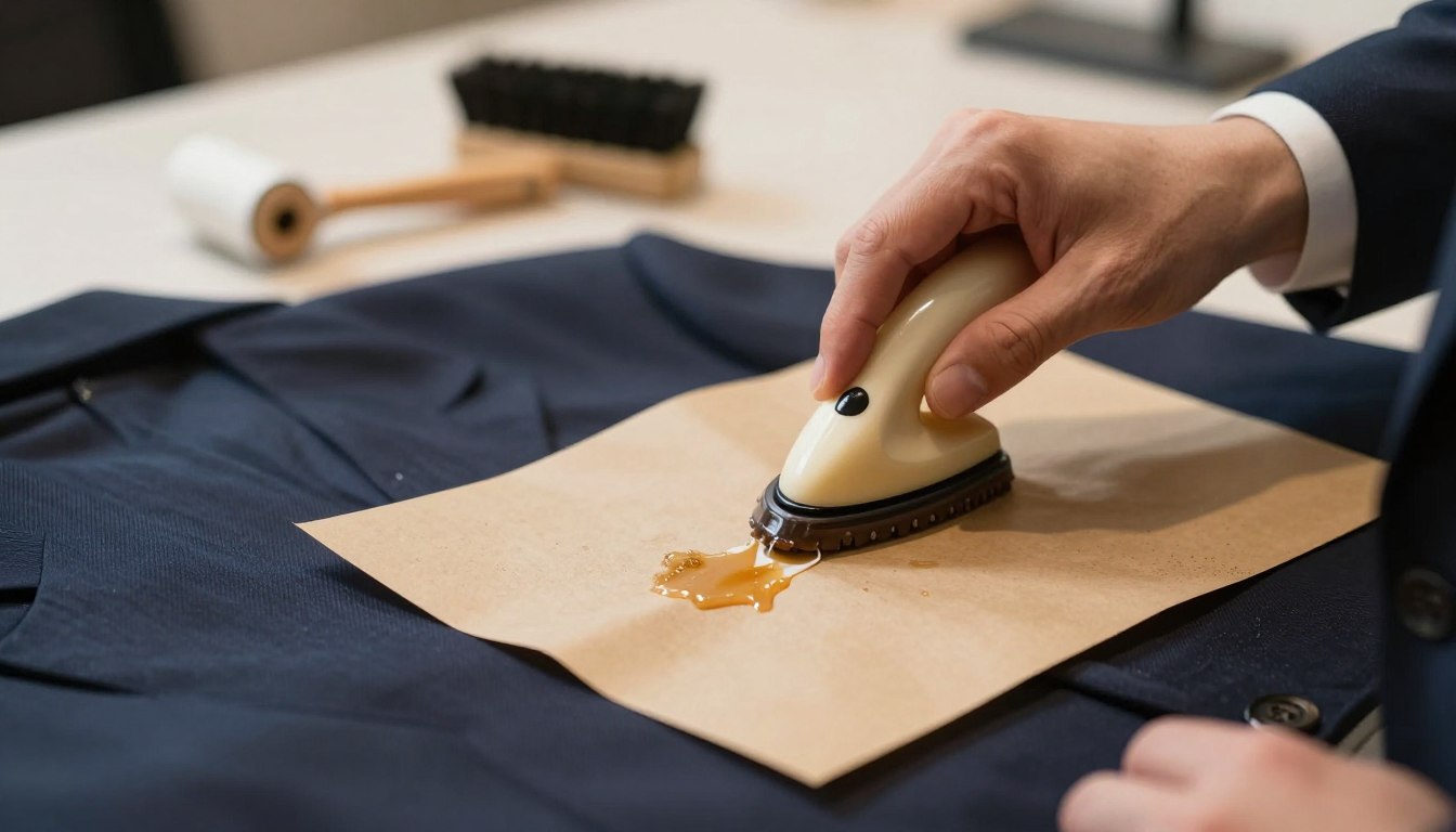 Jak usunąć wosk z garnituru