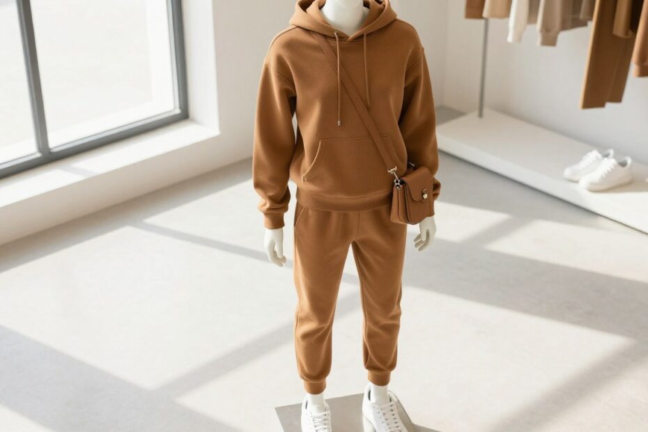 Karmelowy dres