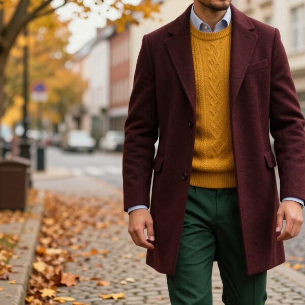 Moda męska jesień: warstwy, tkaniny i kolory, które robią efekt „premium”