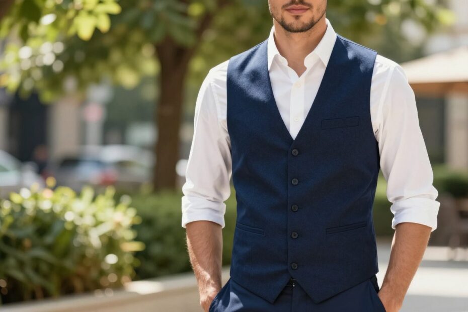Moda męska kamizelka