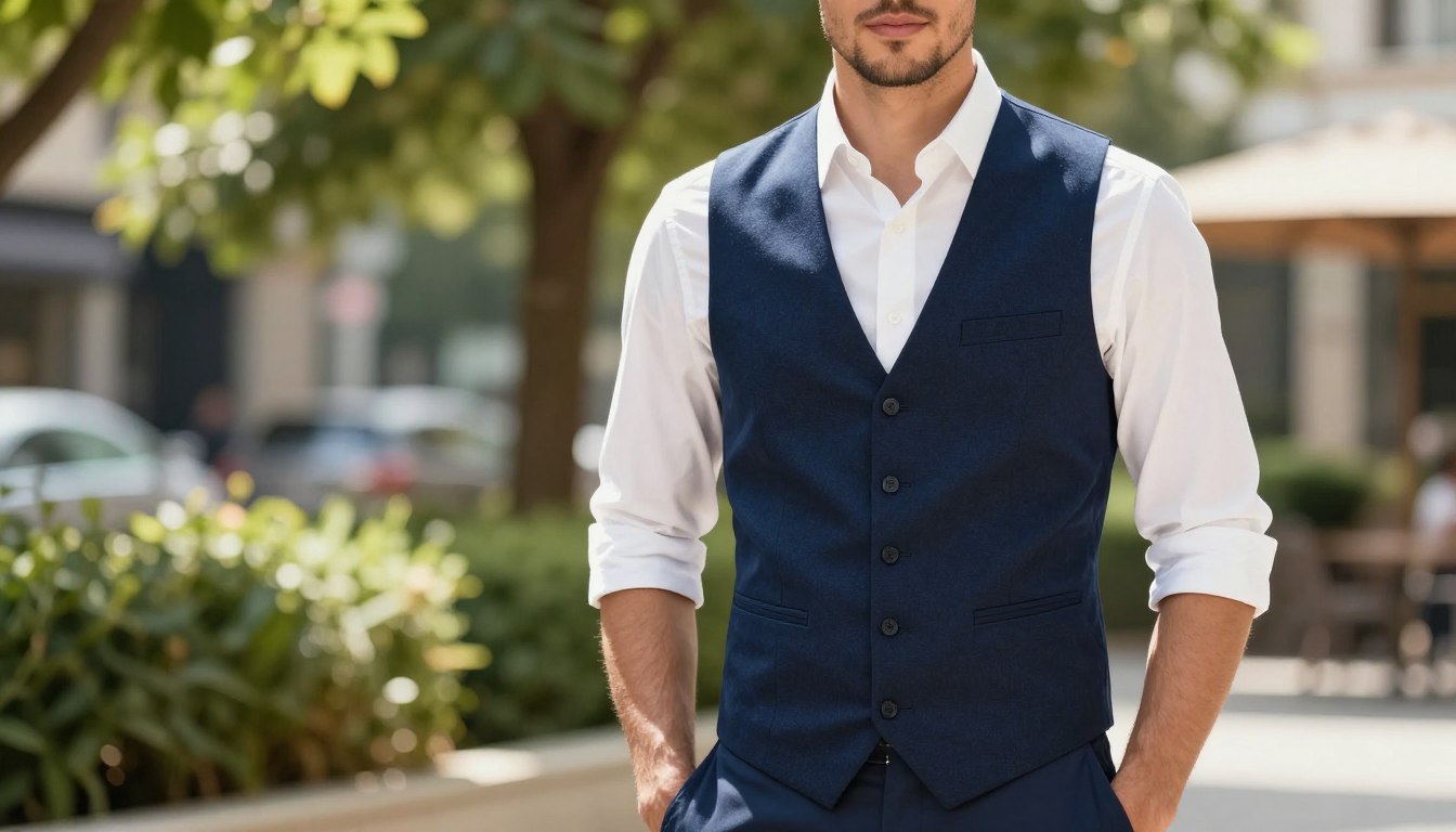 Moda męska kamizelka