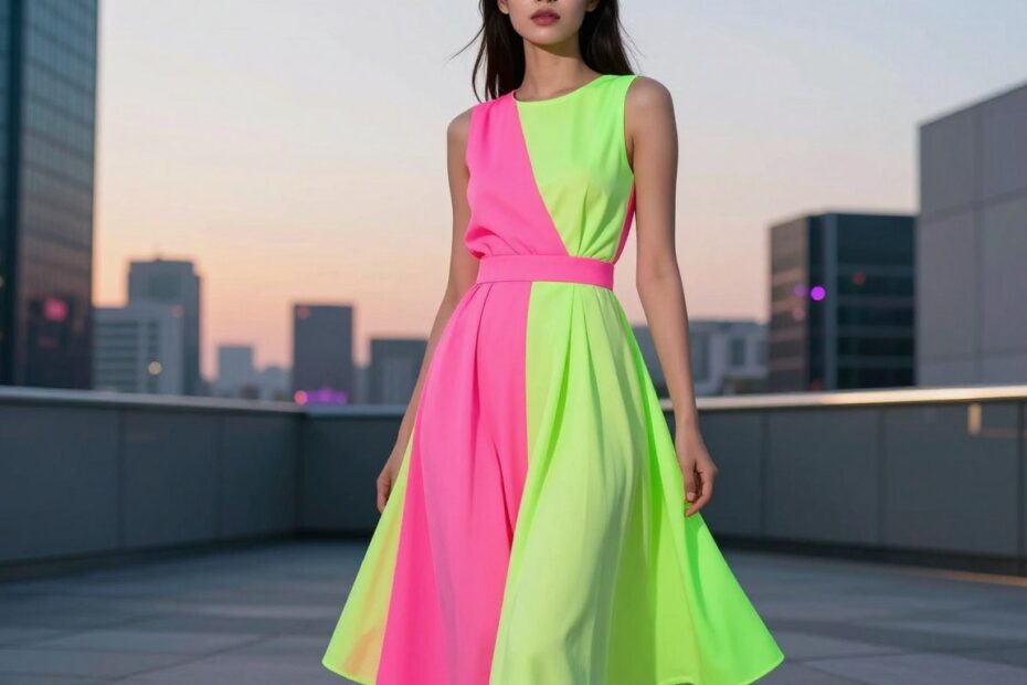Neonowe dresy damskie