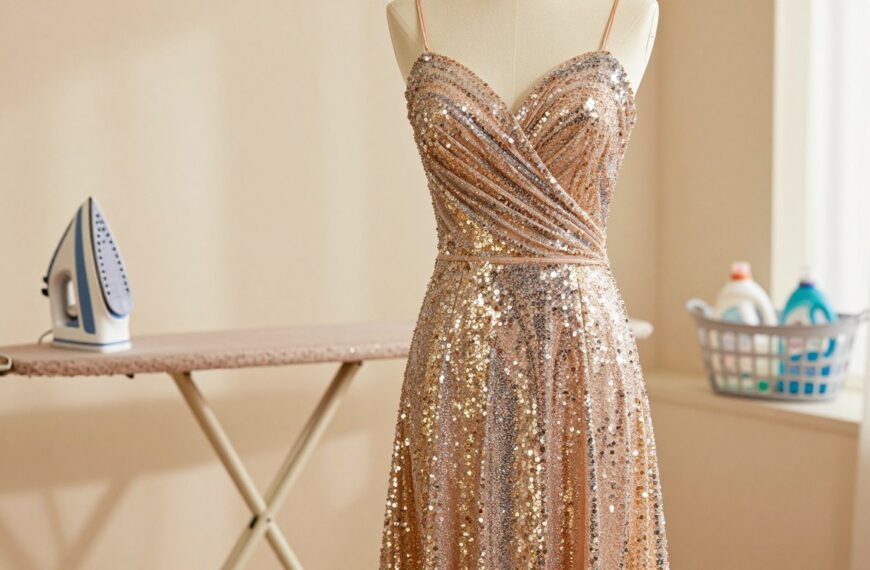 Jak wyprać sukienkę z brokatem