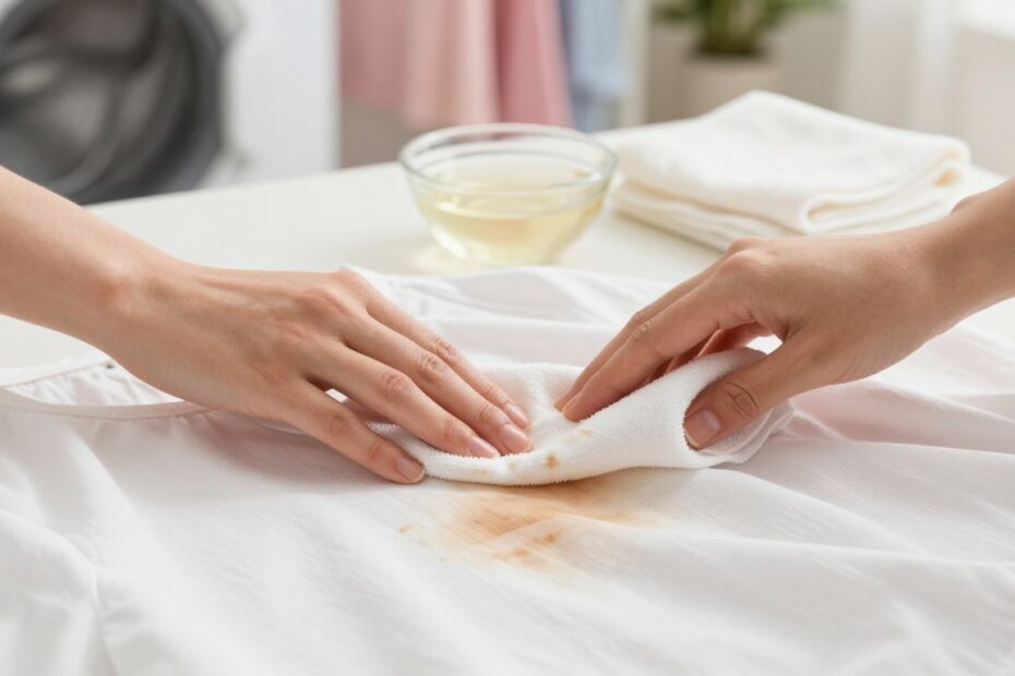 Jak zmyć podkład z białej bluzki