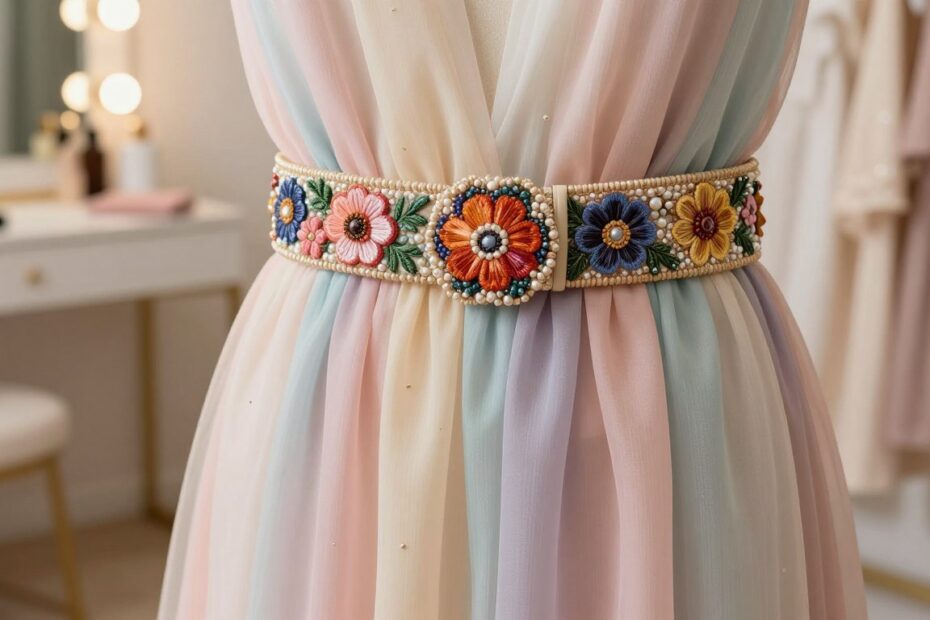 Jak zrobić ozdobny pasek do sukienki