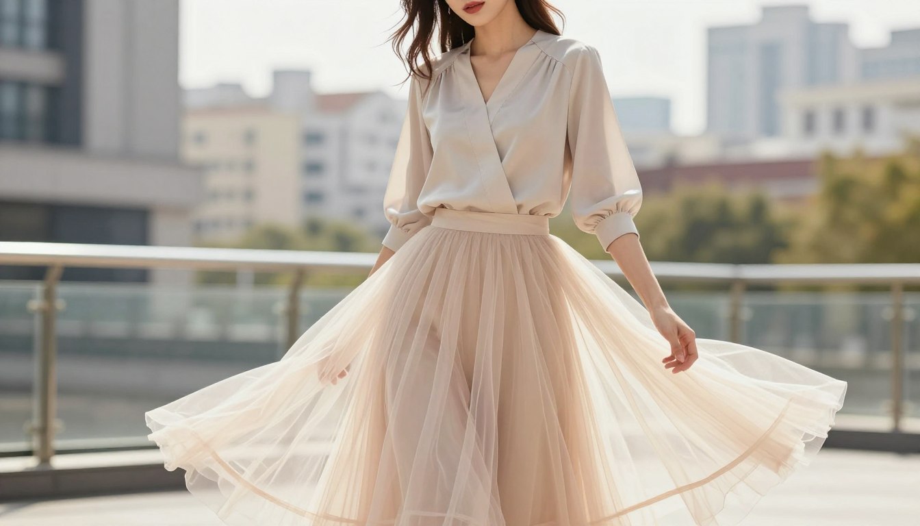 Jaka bluzka do tiulowej spódnicy