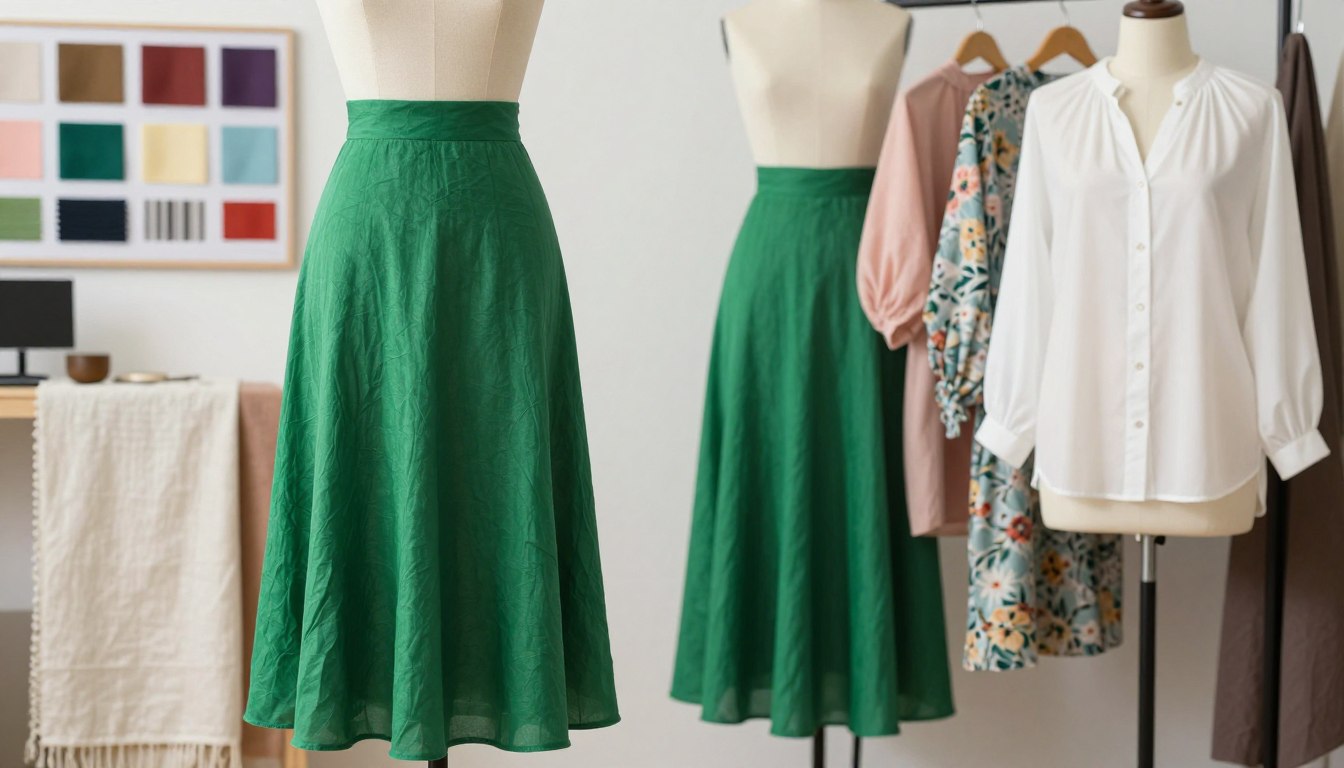 Jaka bluzka do zielonej spódnicy