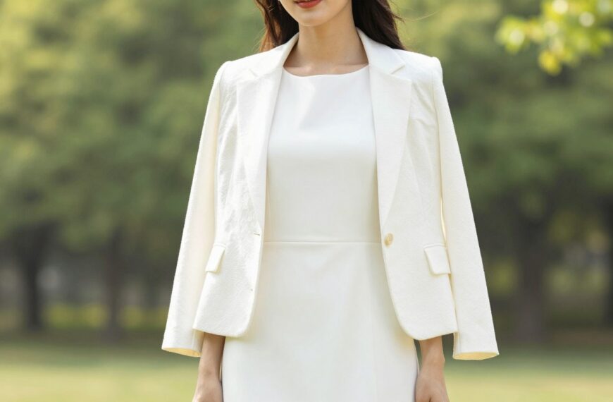 Jaka marynarka do białej sukienki