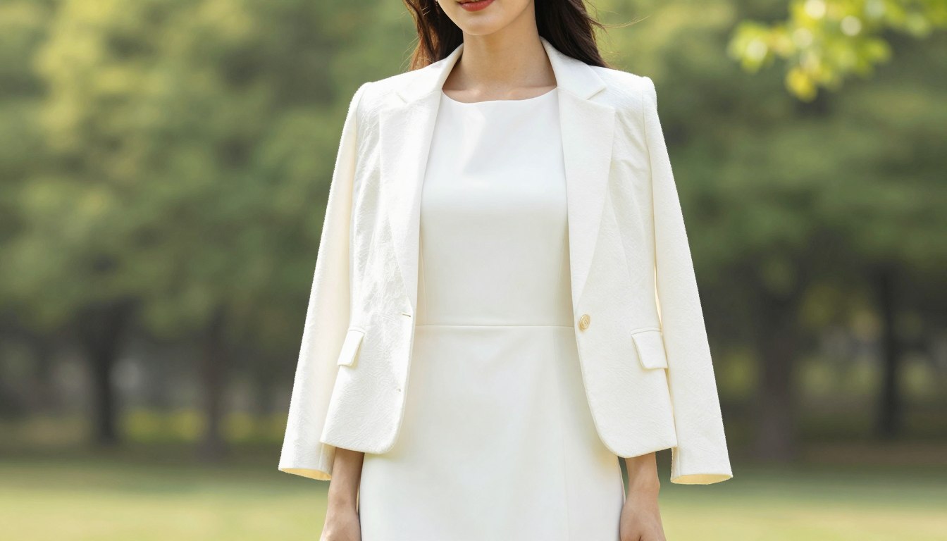 Jaka marynarka do białej sukienki