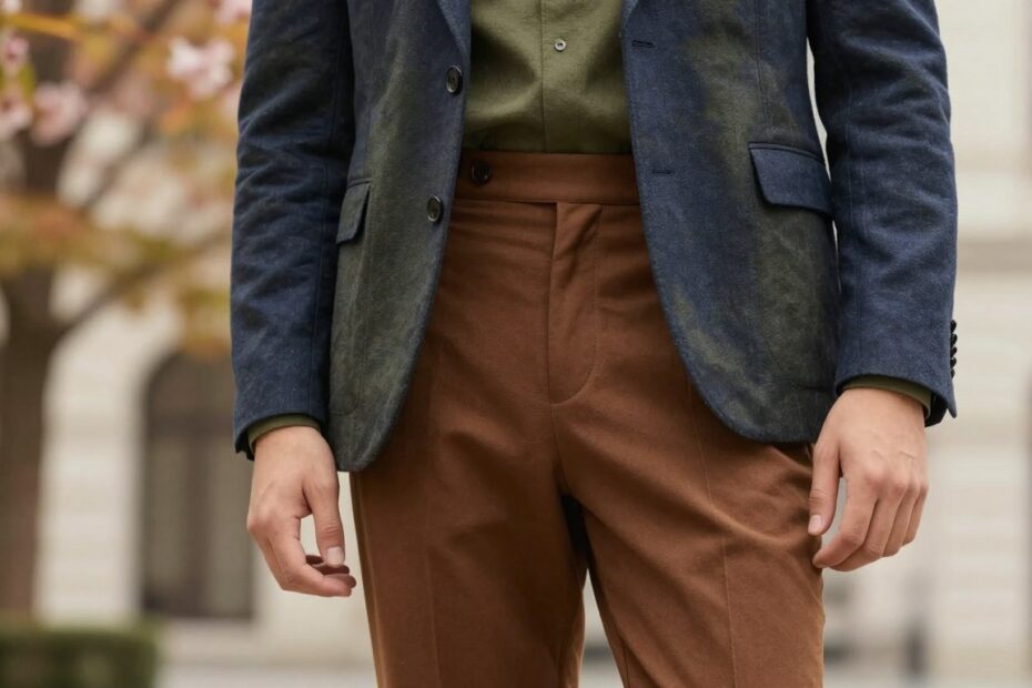 Jaka marynarka do brązowych spodni