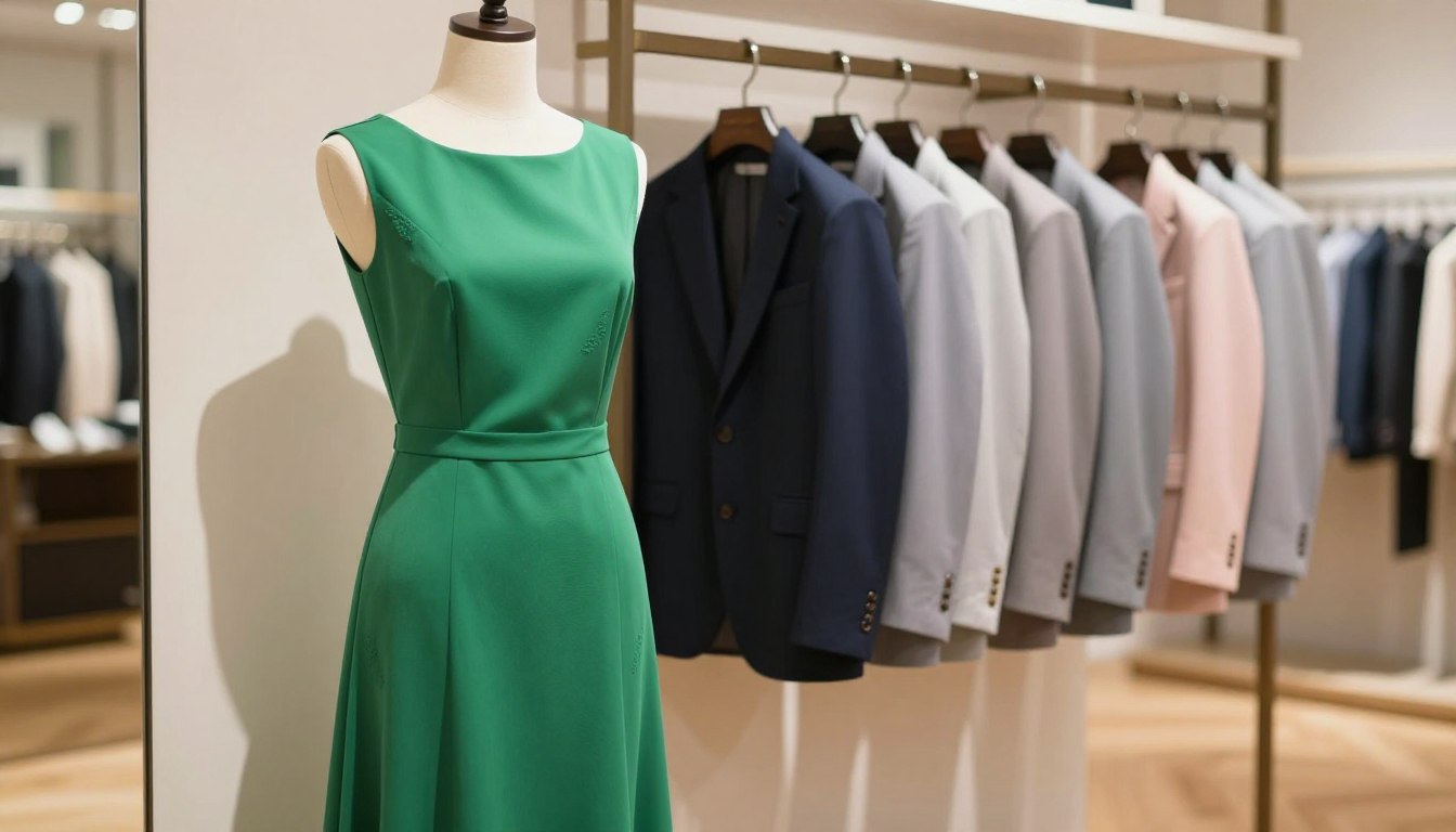 Jaka marynarka do zielonej sukienki