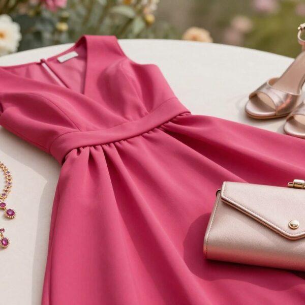 Jakie dodatki do malinowej sukienki na wesele