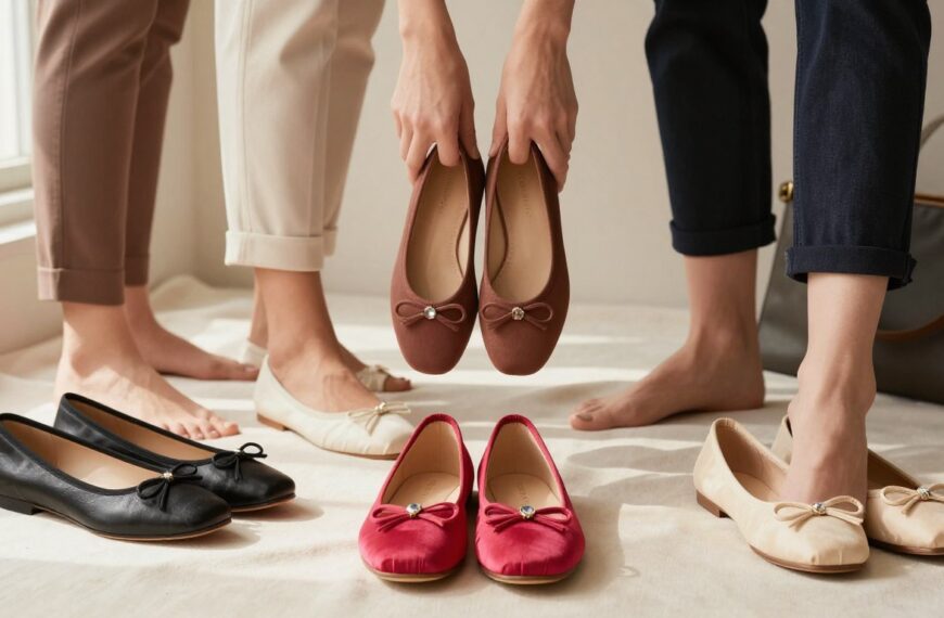 Modne baleriny damskie