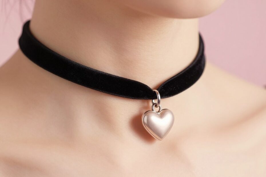 Choker z serduszkiem